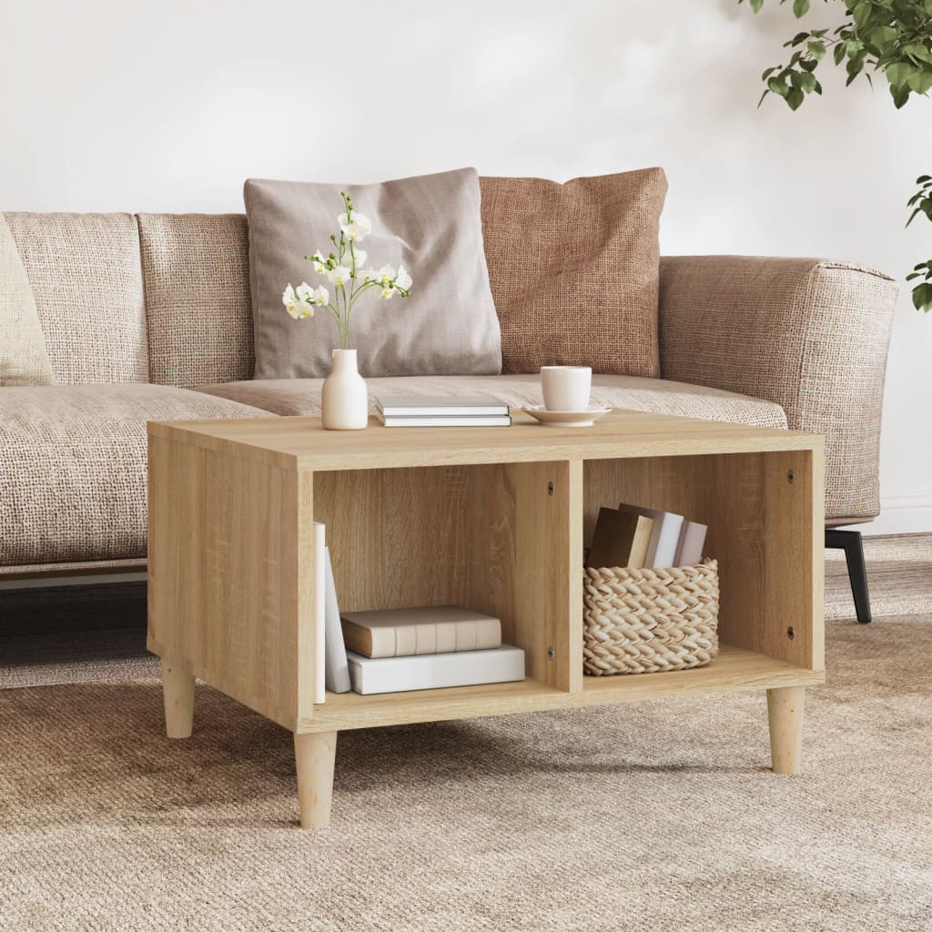 Berkfield Coffee Table Sonoma Oak 60x50x36.5 cm Engineered Wood