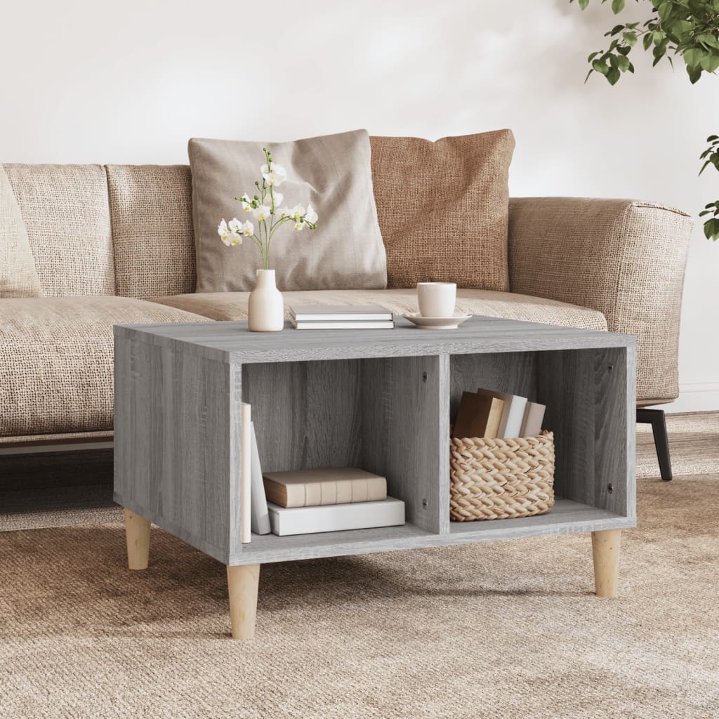 Berkfield Coffee Table Grey Sonoma 60x50x36.5 cm Engineered Wood