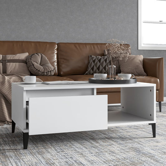 Berkfield Coffee Table White 90x50x36.5 cm Engineered Wood