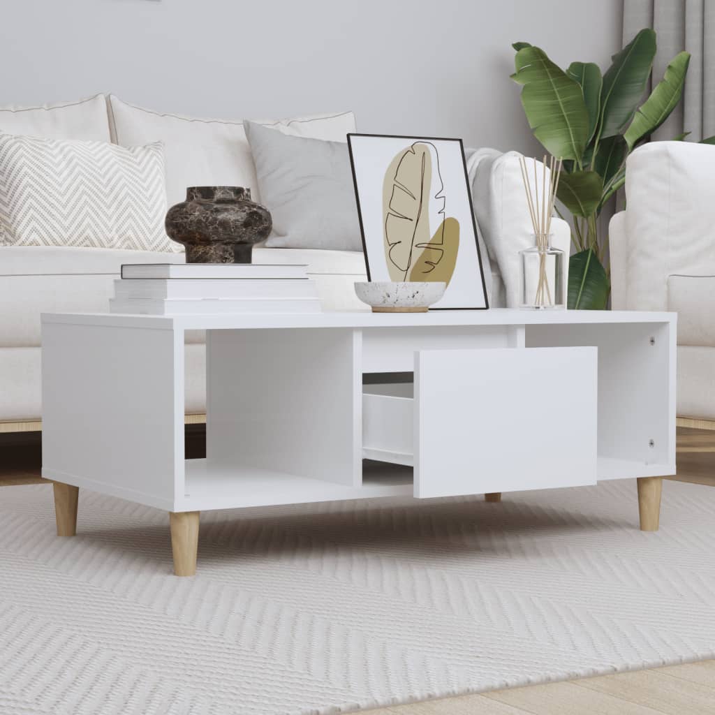 Berkfield Coffee Table White 90x50x36,5 cm Engineered Wood