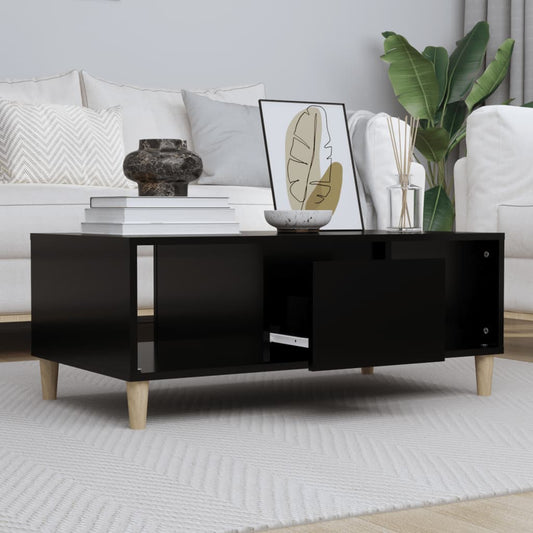 Berkfield Coffee Table Black 90x50x36,5 cm Engineered Wood