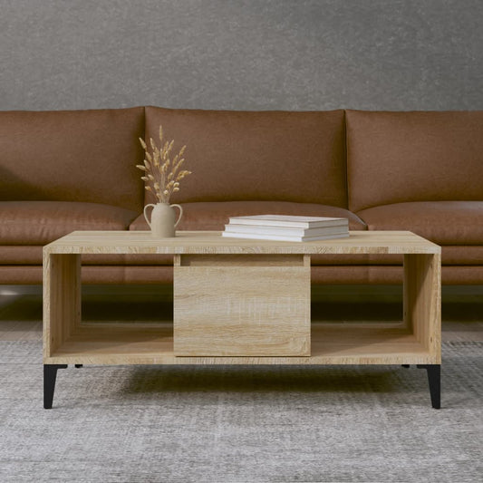 Berkfield Coffee Table Sonoma Oak 90x50x36.5 cm Engineered Wood