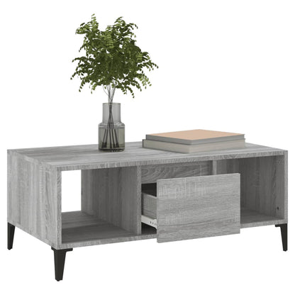 Berkfield Coffee Table Grey Sonoma 90x50x36.5 cm Engineered Wood