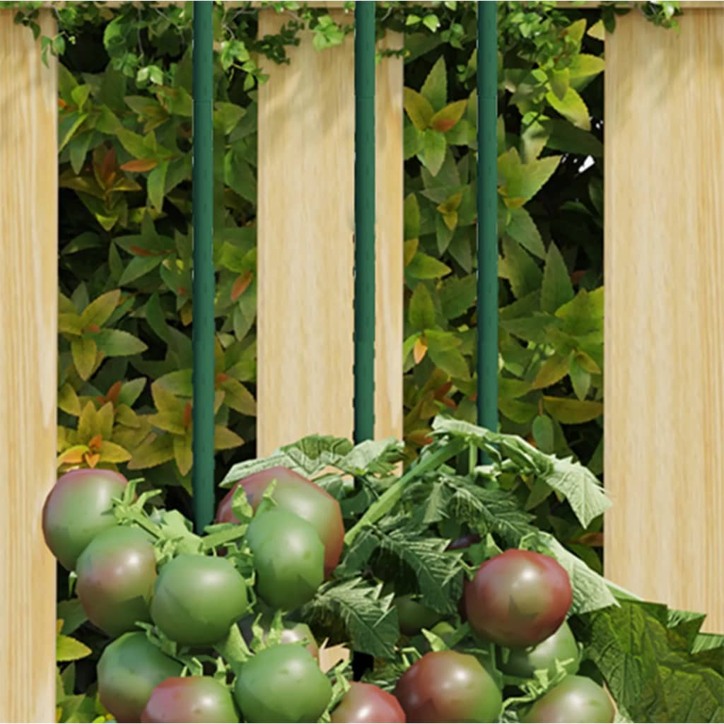 Berkfield Garden Plant Stakes 30 pcs Green 115 cm Steel