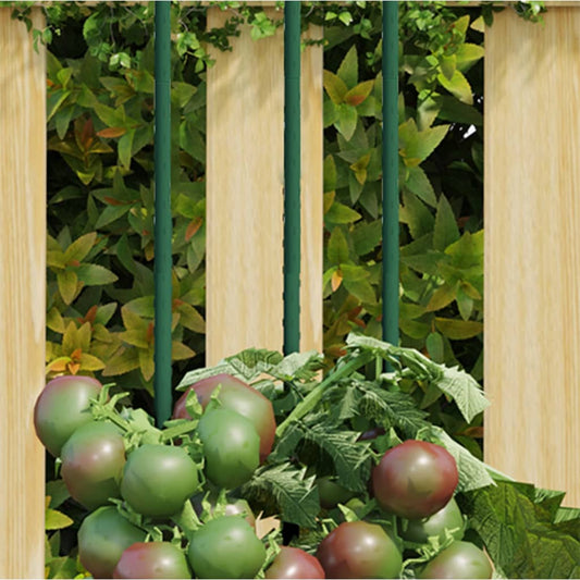 Berkfield Garden Plant Stakes 30 pcs Green 150 cm Steel