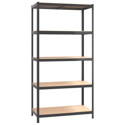 Berkfield 5-Layer Shelves 5 pcs Anthracite Steel&Engineered Wood