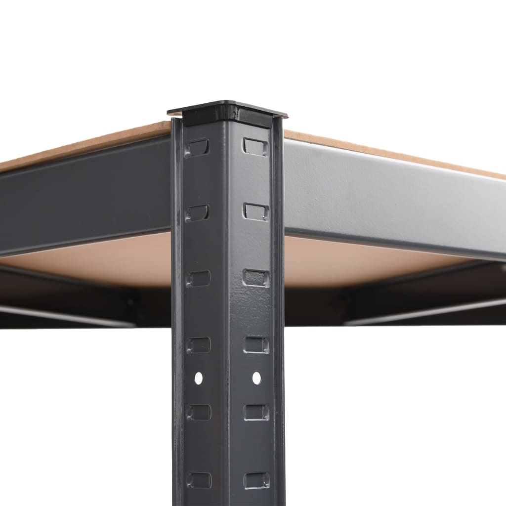 Berkfield 5-Layer Shelves 4 pcs Anthracite Steel&Engineered Wood