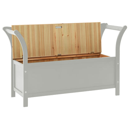 Berkfield Bench Grey 107x45x75.5 cm Solid Wood Fir