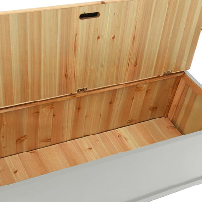 Berkfield Bench Grey 107x45x75.5 cm Solid Wood Fir