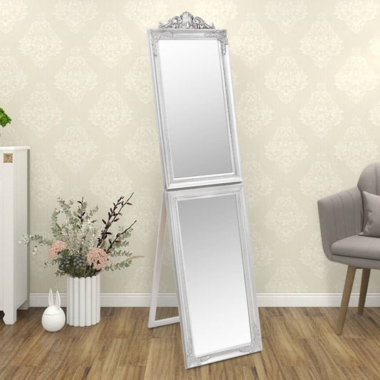 Berkfield Free-Standing Mirror Silver 40x160 cm