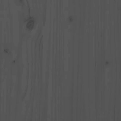 Berkfield Planter with Shelf Grey 111.5x34.5x81 cm Solid Wood Pine