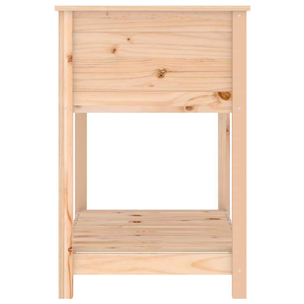 Berkfield Planter with Shelf 82.5x54x81 cm Solid Wood Pine