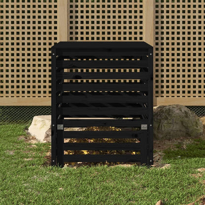 Berkfield Composter Black 82.5x82.5x99.5 cm Solid Wood Pine