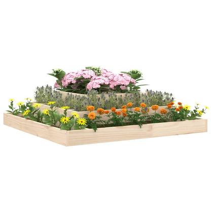 Berkfield Planter 110x110x27 cm Solid Wood Pine