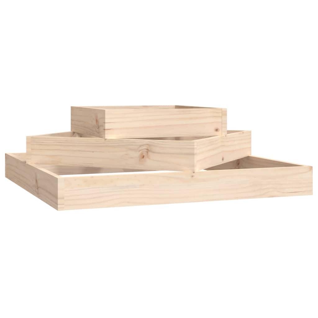 Berkfield Planter 83x83x27 cm Solid Wood Pine