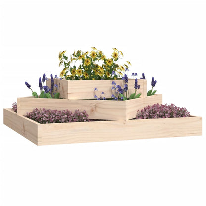 Berkfield Planter 83x83x27 cm Solid Wood Pine