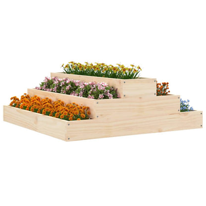 Berkfield Planter 80x80x27 cm Solid Wood Pine