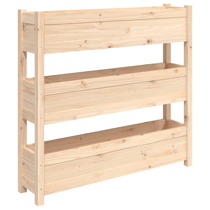 Berkfield Planter 112x25x104.5 cm Solid Wood Pine