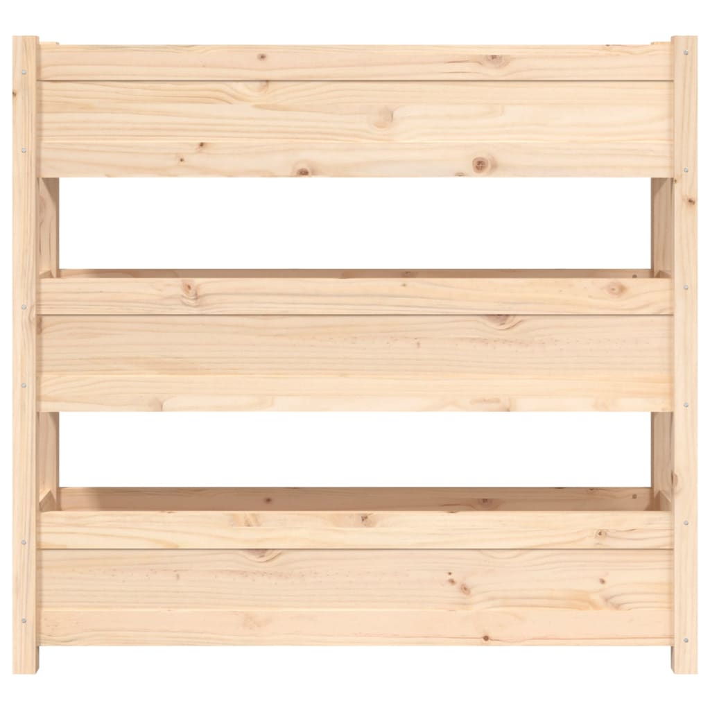 Berkfield Planter 112x25x104.5 cm Solid Wood Pine