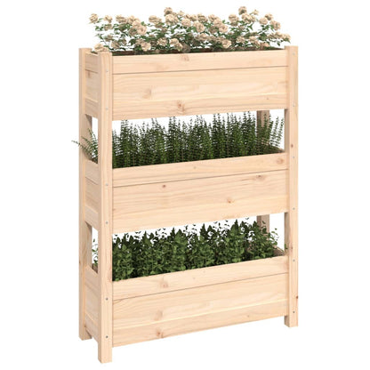 Berkfield Planter 77x25x104.5 cm Solid Wood Pine