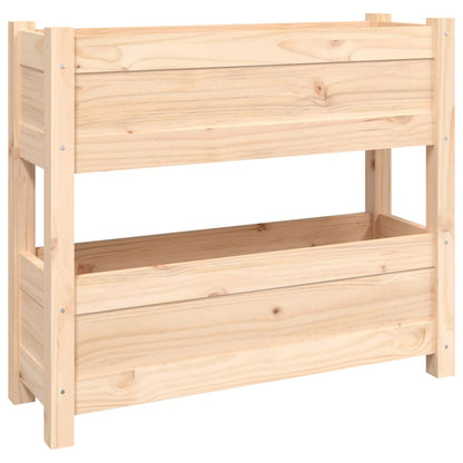 Berkfield Planter 77x25x66 cm Solid Wood Pine