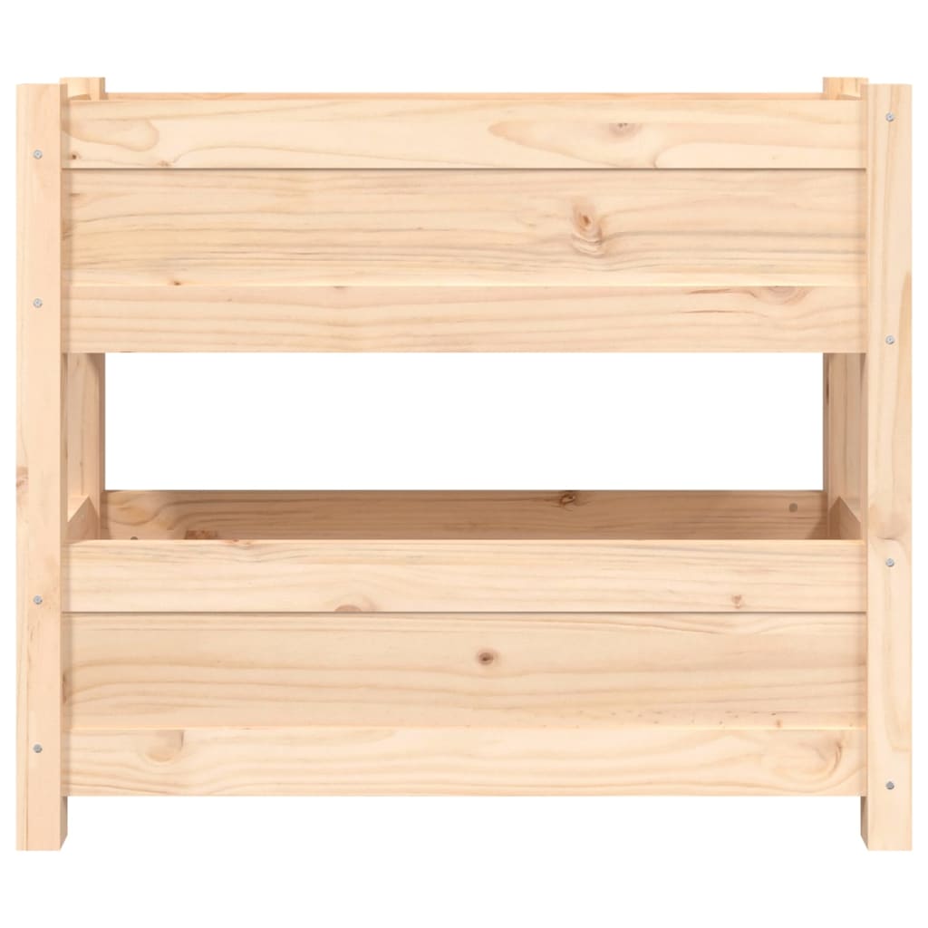 Berkfield Planter 77x25x66 cm Solid Wood Pine
