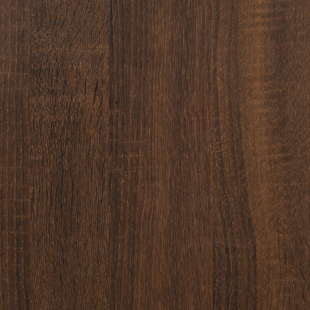 Berkfield Sideboard Brown Oak 91x29.5x65 cm Engineered Wood