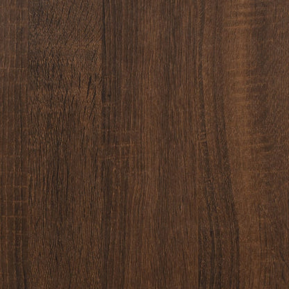 Berkfield Sideboard Brown Oak 91x29.5x65 cm Engineered Wood