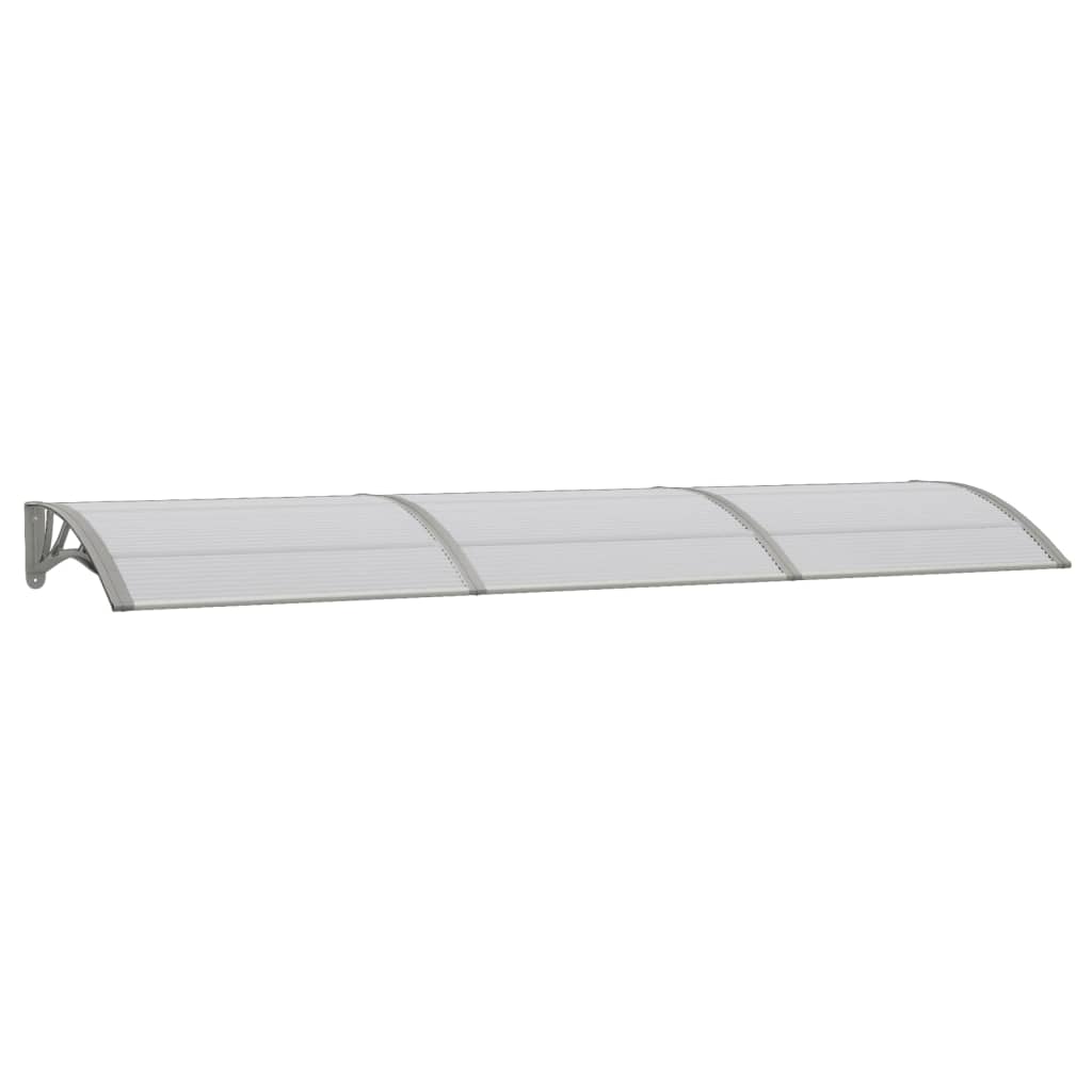 Berkfield Door Canopy Grey 300x80 cm Polycarbonate