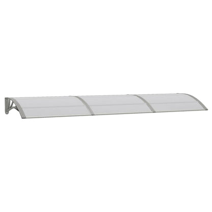 Berkfield Door Canopy Grey 300x80 cm Polycarbonate