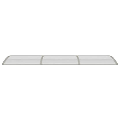 Berkfield Door Canopy Grey 300x80 cm Polycarbonate