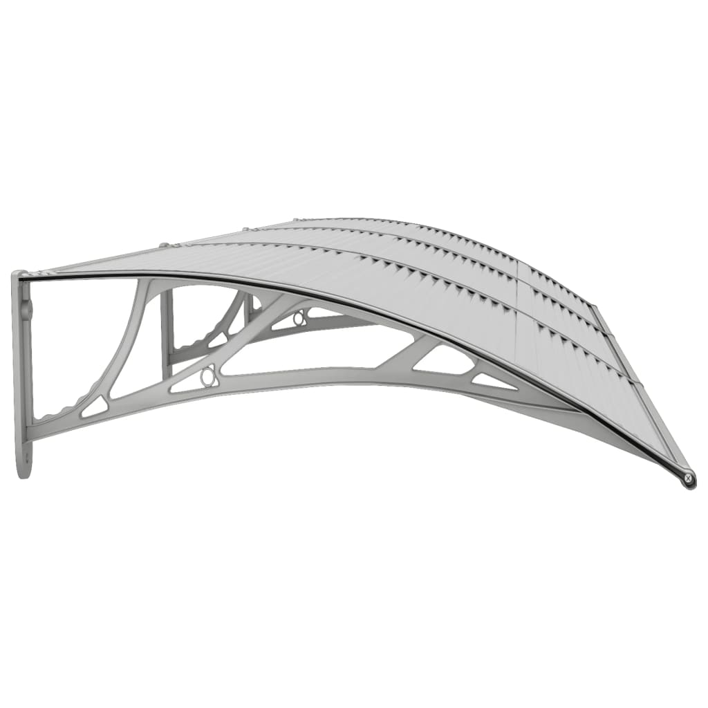 Berkfield Door Canopy Grey 300x80 cm Polycarbonate