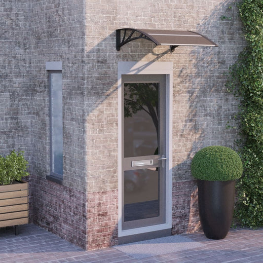 Berkfield Door Canopy Black 80x80 cm Polycarbonate