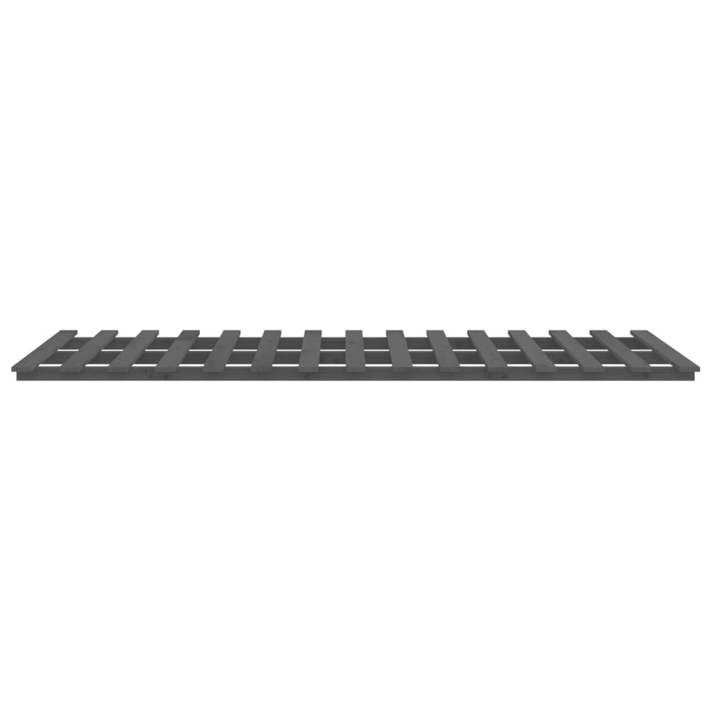 Berkfield Bed Frame Grey 140x200 cm Solid Wood Pine