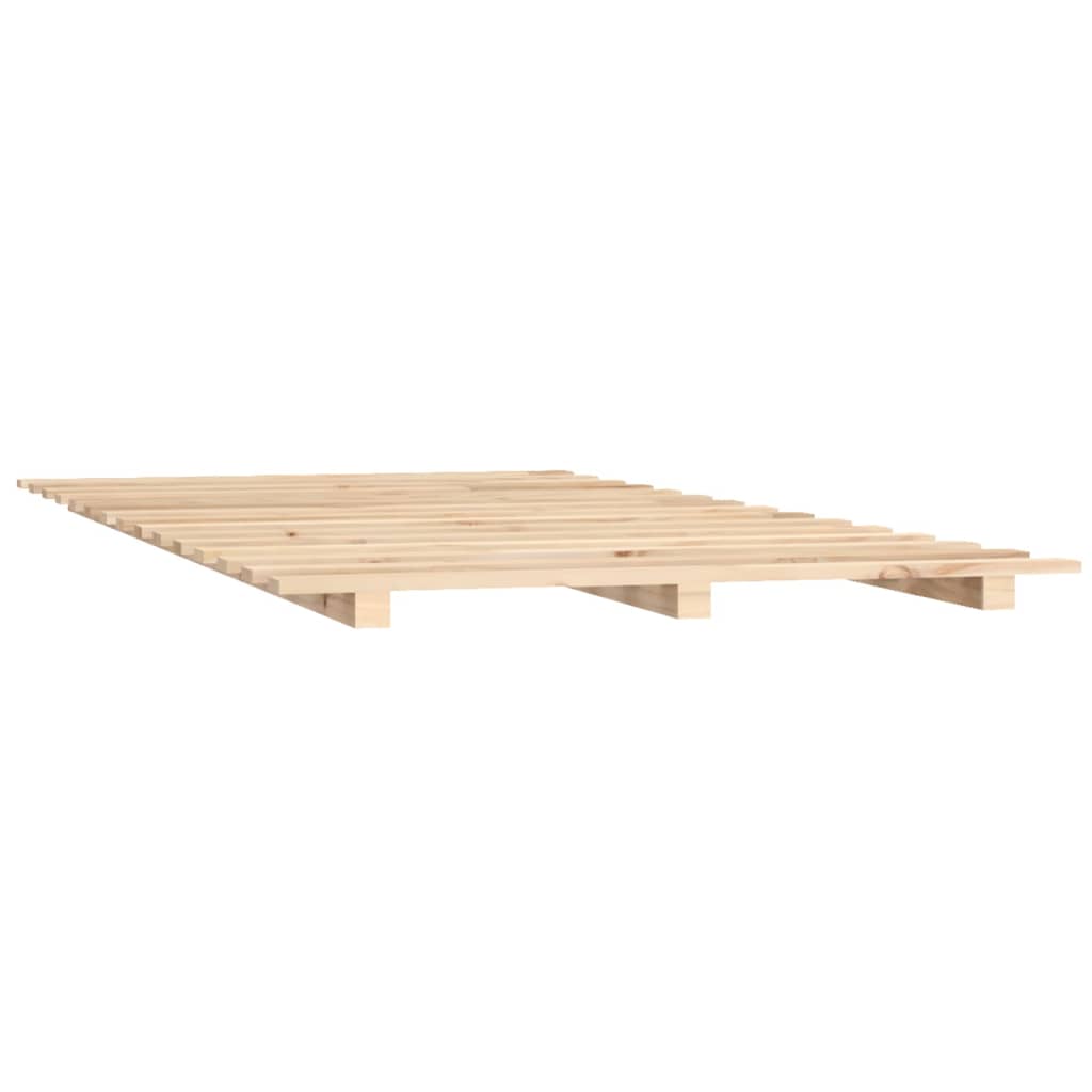 Berkfield Bed Frame 75x190 cm 2FT6 Small Single Solid Wood Pine