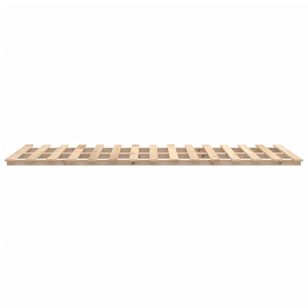 Berkfield Bed Frame 140x190 cm Solid Wood Pine