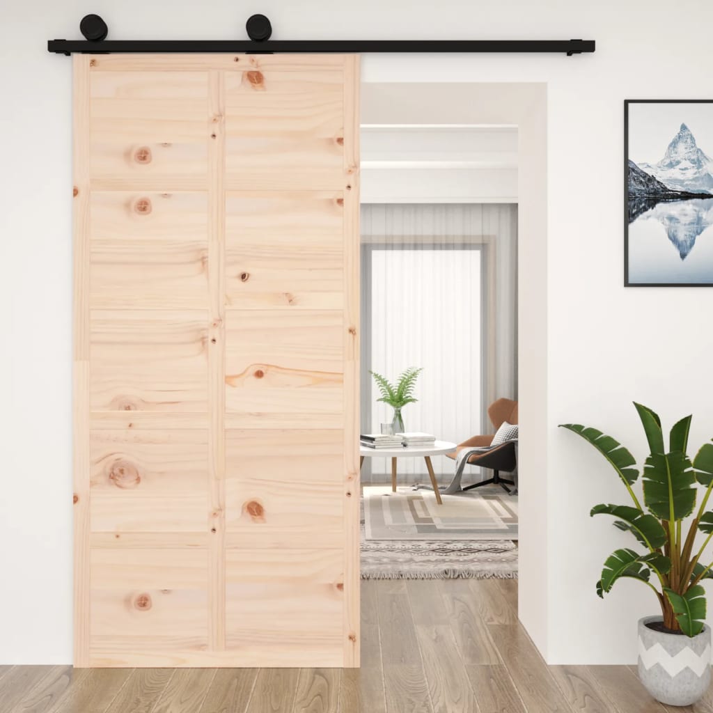 Berkfield Barn Door 100x1.8x214 cm Solid Wood Pine