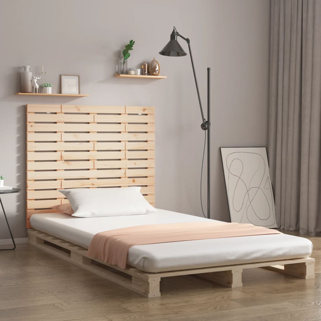 Berkfield Wall Headboard 106x3x91.5 cm Solid Wood Pine