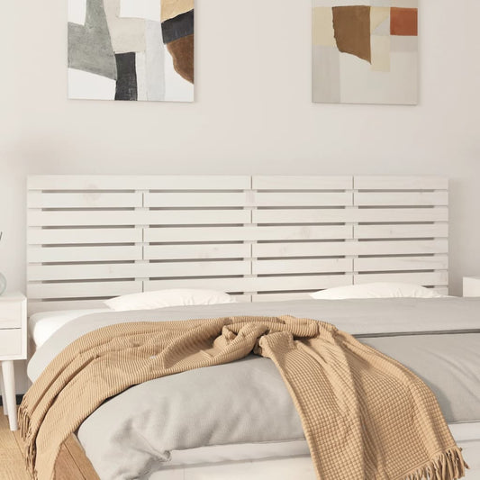 Berkfield Wall Headboard White 186x3x63 cm Solid Wood Pine