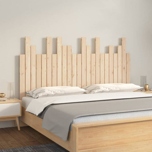 Berkfield Wall Headboard 146.5x3x80 cm Solid Wood Pine