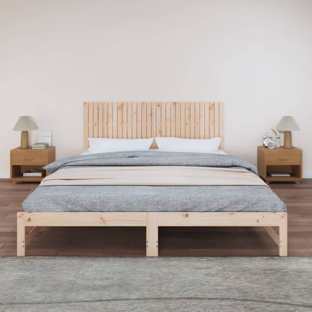 Berkfield Wall Headboard 185x3x60 cm Solid Wood Pine