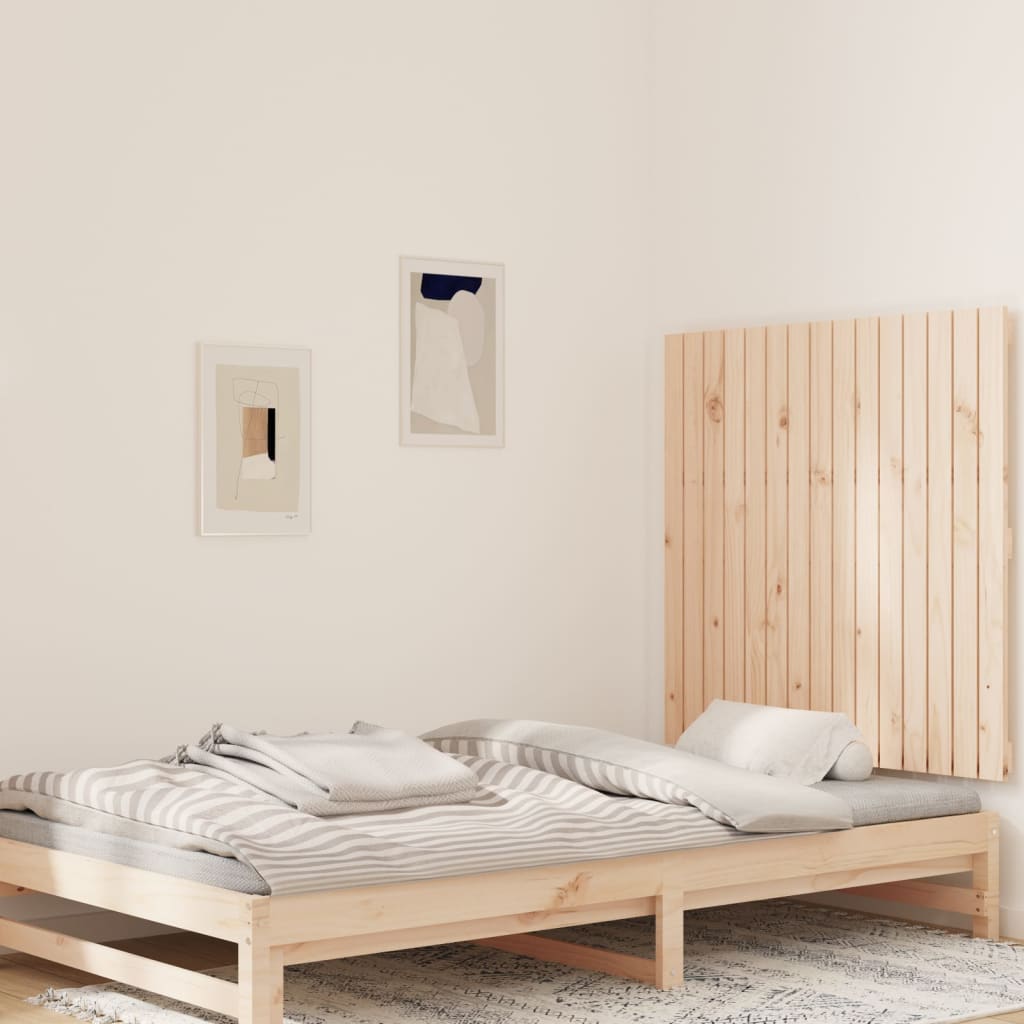 Berkfield Wall Headboard 95.5x3x90 cm Solid Wood Pine