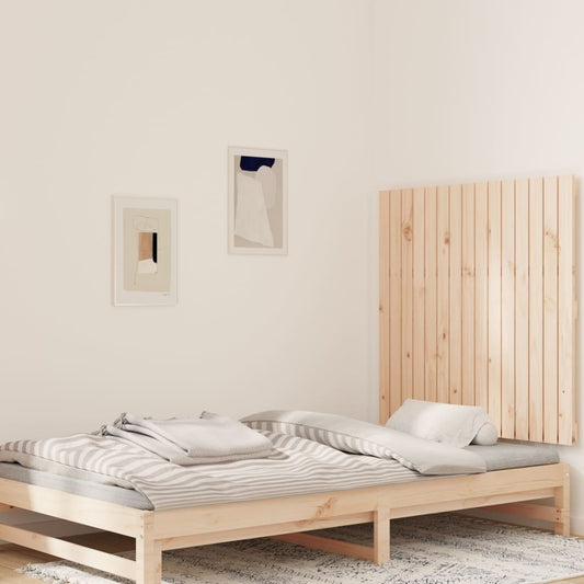 Berkfield Wall Headboard 95.5x3x90 cm Solid Wood Pine