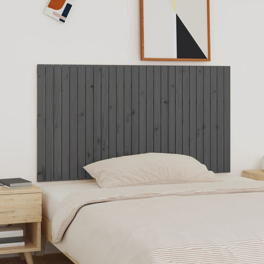 Berkfield Wall Headboard Grey 166x3x90 cm Solid Wood Pine