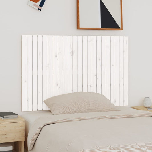 Berkfield Wall Headboard White 140x3x90 cm Solid Wood Pine