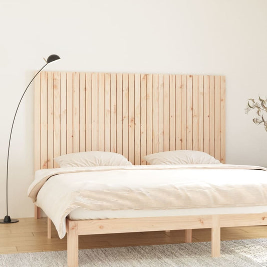 Berkfield Wall Headboard 204x3x110 cm Solid Wood Pine