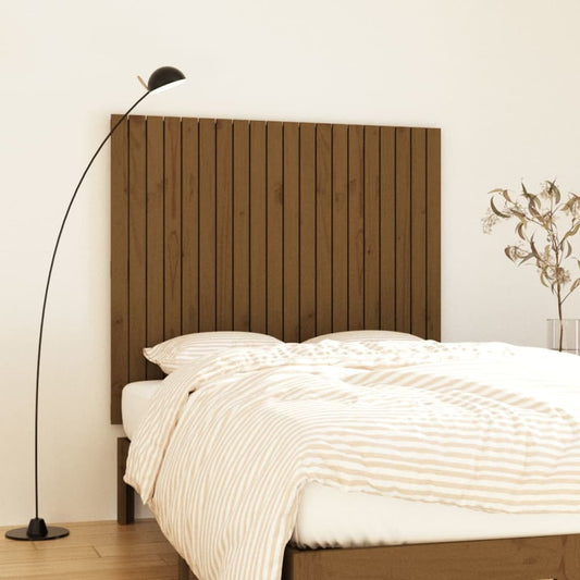 Berkfield Wall Headboard Honey Brown 127.5x3x110 cm Solid Wood Pine