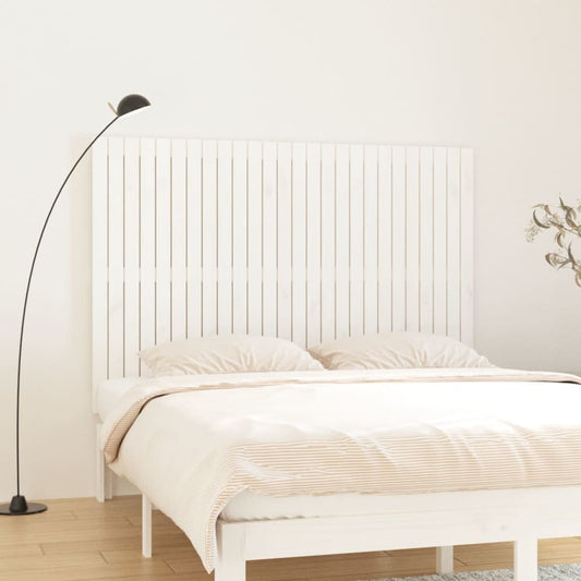 Berkfield Wall Headboard White 166x3x110 cm Solid Wood Pine