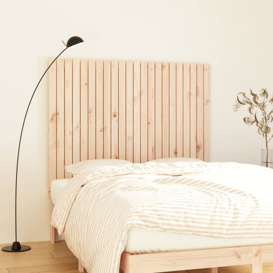 Berkfield Wall Headboard 140x3x110 cm Solid Wood Pine