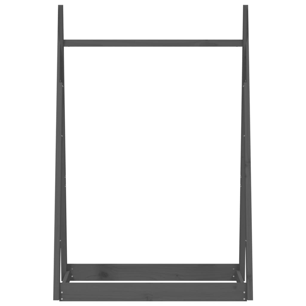 Berkfield Clothes Rack Grey 100x45x150 cm Solid Wood Pine